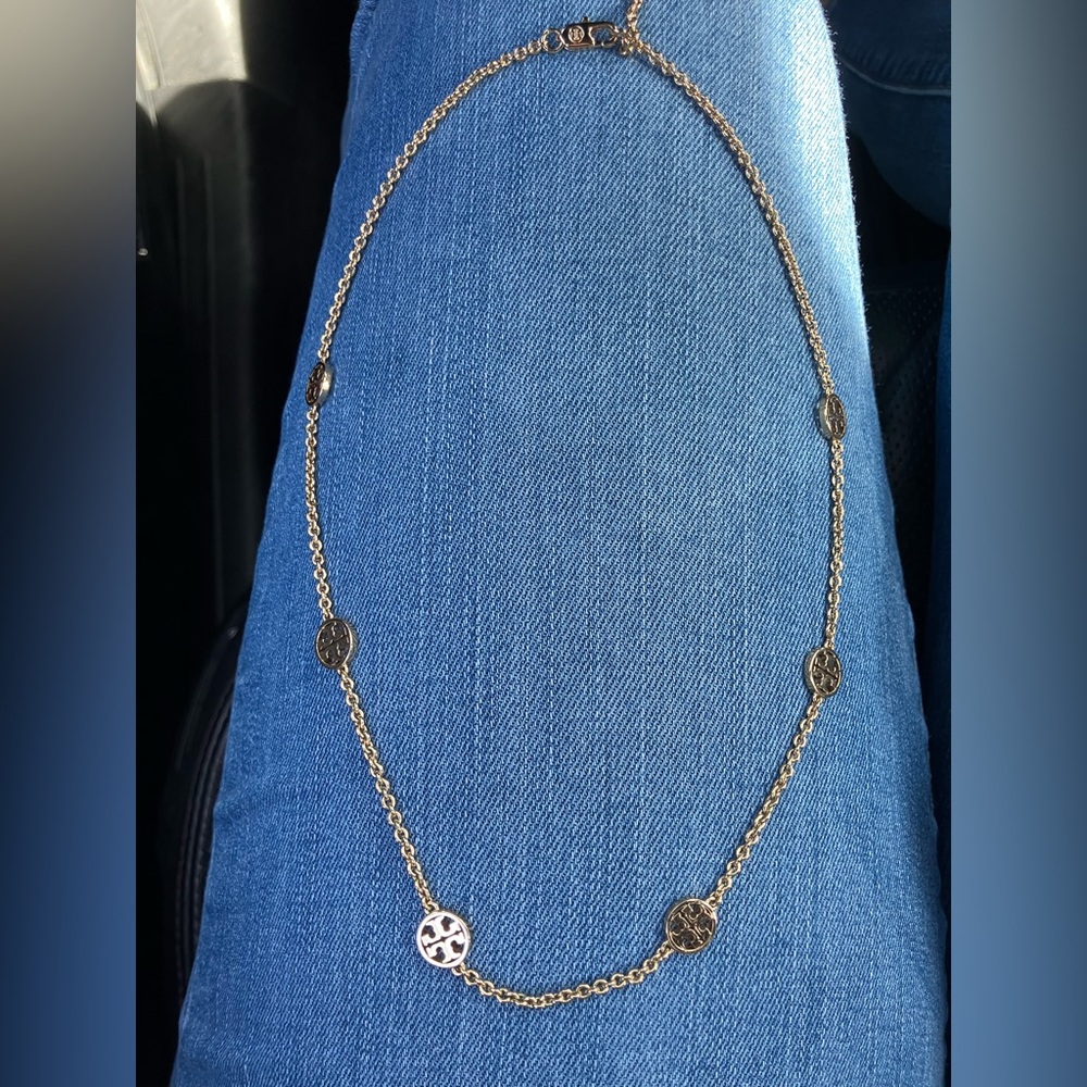 Tory Burch Logo Station Necklace